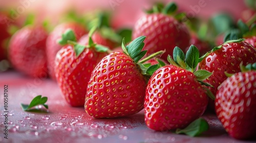 Close Up of Fresh Strawberries