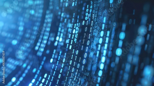 Wallpaper Mural digital binary encrypted code matrix background Torontodigital.ca