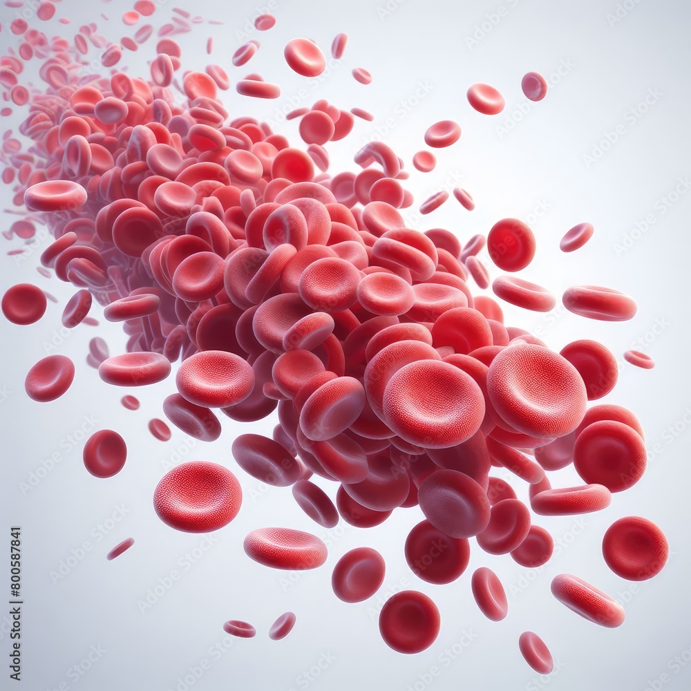 Erythrocytes blood cell wave Human blood globulins isolated on a white background Erythrocytes blood cell wave Human blood globulins isolated on a white background