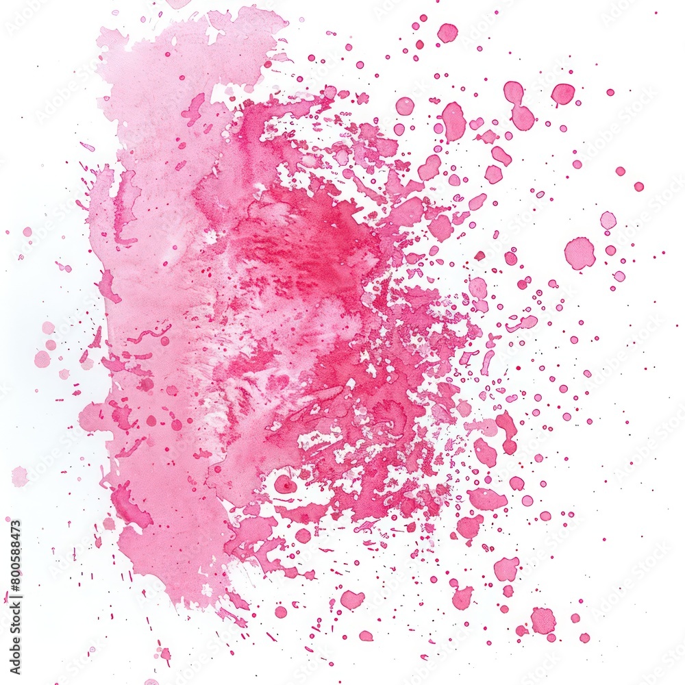 pink watercolor background illustration with paint stains and flecks