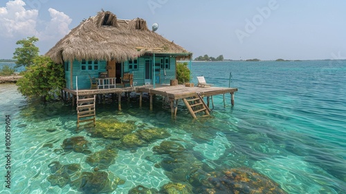 Floating House in Water