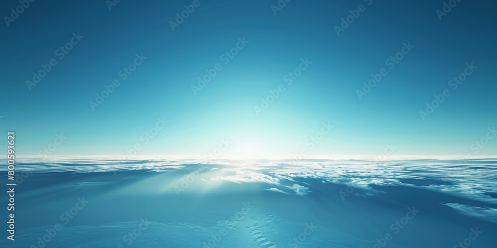 Blue gradient background, soft light, light blue and white, minimalist style, blurred sky in the upper left corner of the screen, flat view, simple design