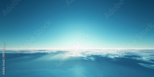 Blue gradient background  soft light  light blue and white  minimalist style  blurred sky in the upper left corner of the screen  flat view  simple design