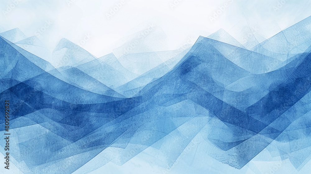 abstract blue lines, edges and geomtric pattern in watercolor background abstract blue lines, edges and geomtric pattern in watercolor background