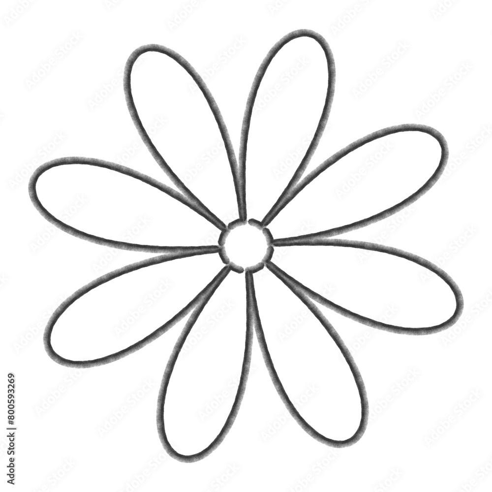 foliage shape with round pencil outlines ready to be filled with color and texture foliage shape with round pencil outlines ready to be filled with color and texture