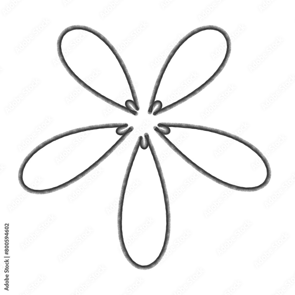 foliage shape with round pencil outlines ready to be filled with color and texture foliage shape with round pencil outlines ready to be filled with color and texture