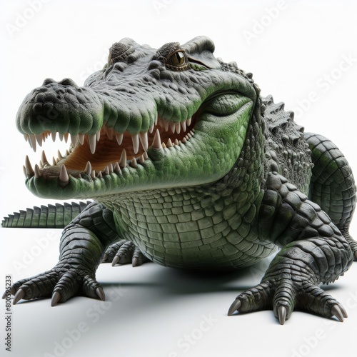 crocodile isolated on white