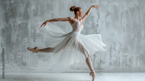 Celebrate the elegance of a ballet dancer, poised mid-performance, capturing the grace and beauty of their craft. © 2D_Jungle
