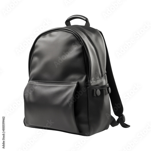 School backpack isolated on transparent or white background, png