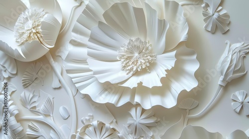Achieving operational excellence in production is mirrored in the symmetry and detail of paper art concepts photo