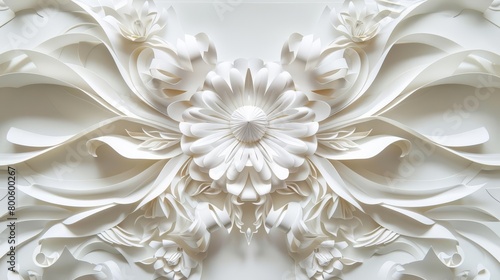 Achieving operational excellence in production is mirrored in the symmetry and detail of paper art concepts © JK_kyoto