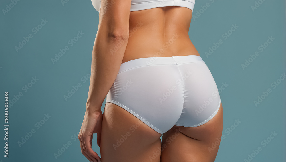 bottom of a woman in panties bottom of a woman in panties
