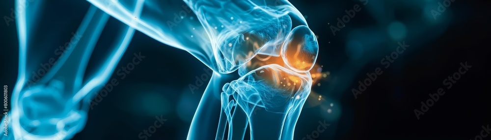 Knee pain visualized using stateoftheart MRI technology, revealing the intricate ligaments and cartilage, close up hitech concept Knee pain visualized using stateoftheart MRI technology, revealing the intricate ligaments and cartilage, close up hitech concept