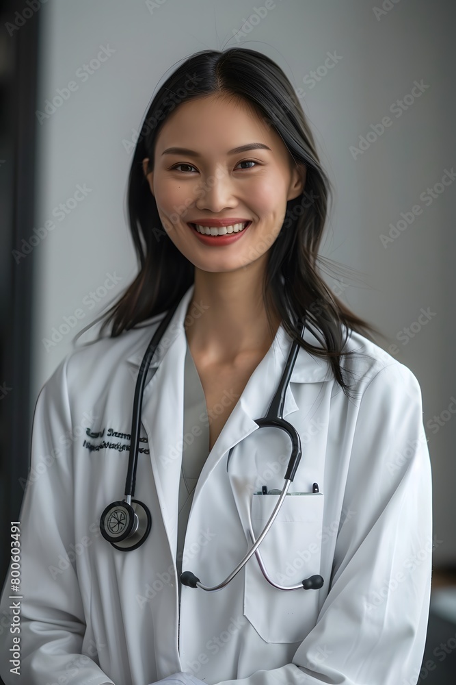 Professional potrait of a young doctor. Professional potrait of a young doctor.