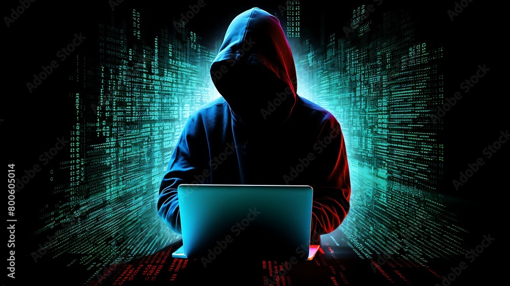 person hacking a computer, hacker person hacking a computer, hacker