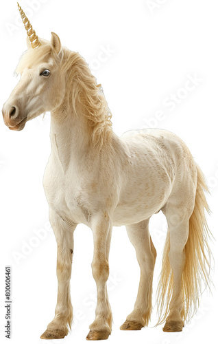 view of a white horse