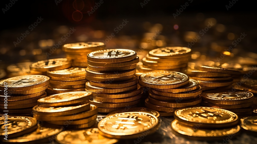 big pile of crypto bitcoin coins big pile of crypto bitcoin coins