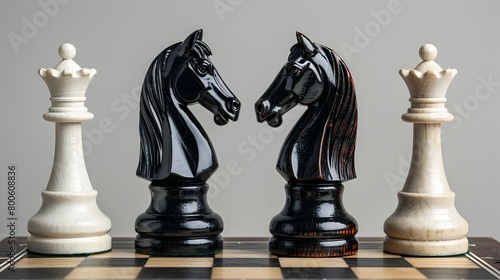 Chess Pieces Representing Training and Validation in Model Development