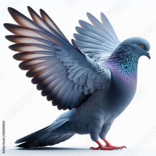 pigeon on white background © Садыг Сеид-заде