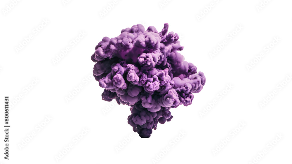 Background of colorful explosion smoke, design isolated transparent background purple Background of colorful explosion smoke, design isolated transparent background purple