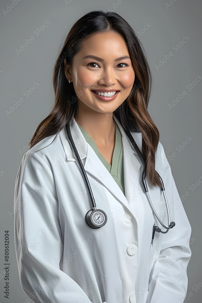 Professional portrait of a young doctor. Professional portrait of a young doctor.