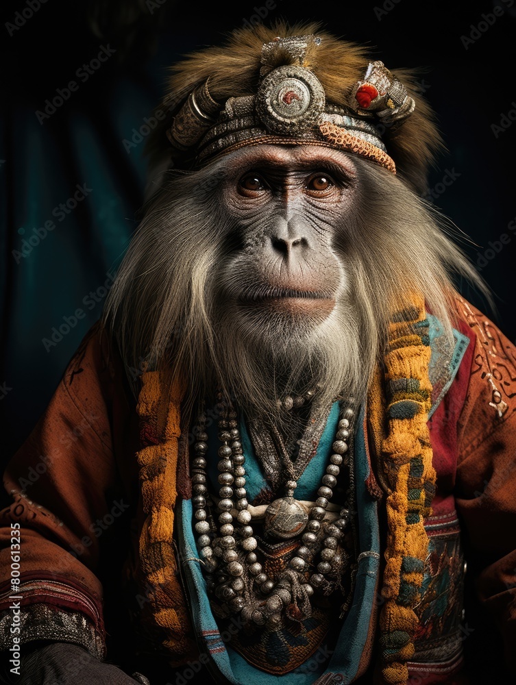 a image Monkey native indian outfit a image Monkey native indian outfit