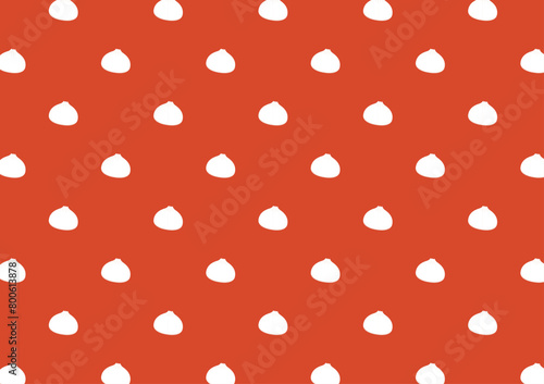 Chinese Steam Bun illustration vector. Baozi or bao pattern. Baozi or bao is Chinese food.