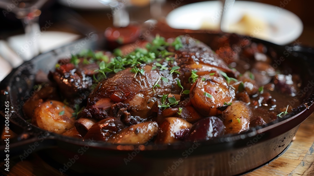 Coq Au Vin, delicious gourmet fresh homemade Coq Au Vin, delicious gourmet fresh homemade