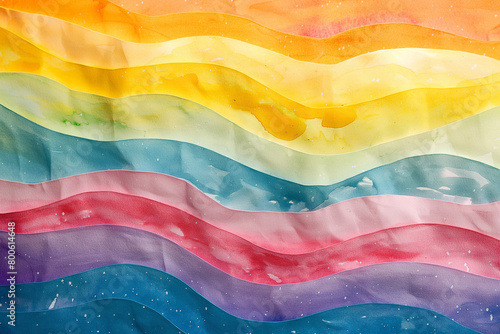 Water Color Background Wavy Spiral Bright Colors