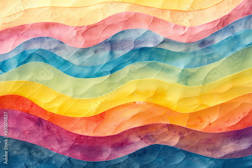 Water Color Background Wavy Spiral Bright Colors