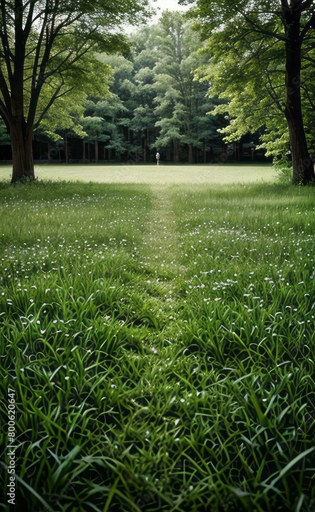 Obraz premium green grass meadow outdoor