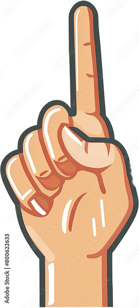 Obraz premium Pointing finger