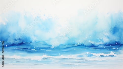 Abstract art blue paint background with liquid grunge texture.