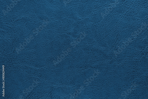 Genuine blue leather texture, natural animal skin, luxury vintage cowhide background. Eco friendly leatherette, faux leather. Wallpapere, backdrop, copy space