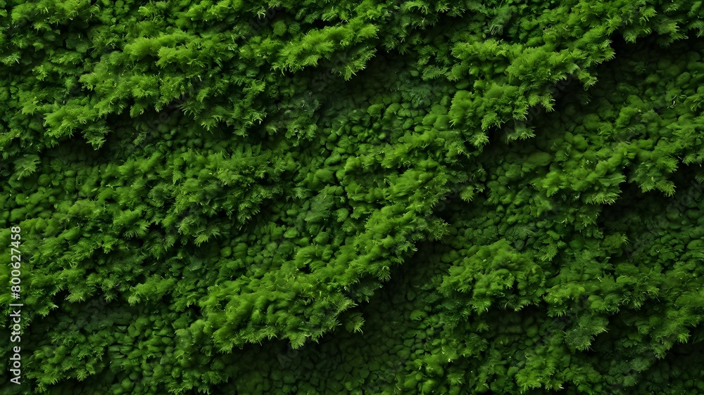 Dark green moss texture