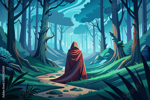 Wrapped in a blanket of mist, a mysterious forest beckons with the promise of adventure and discovery