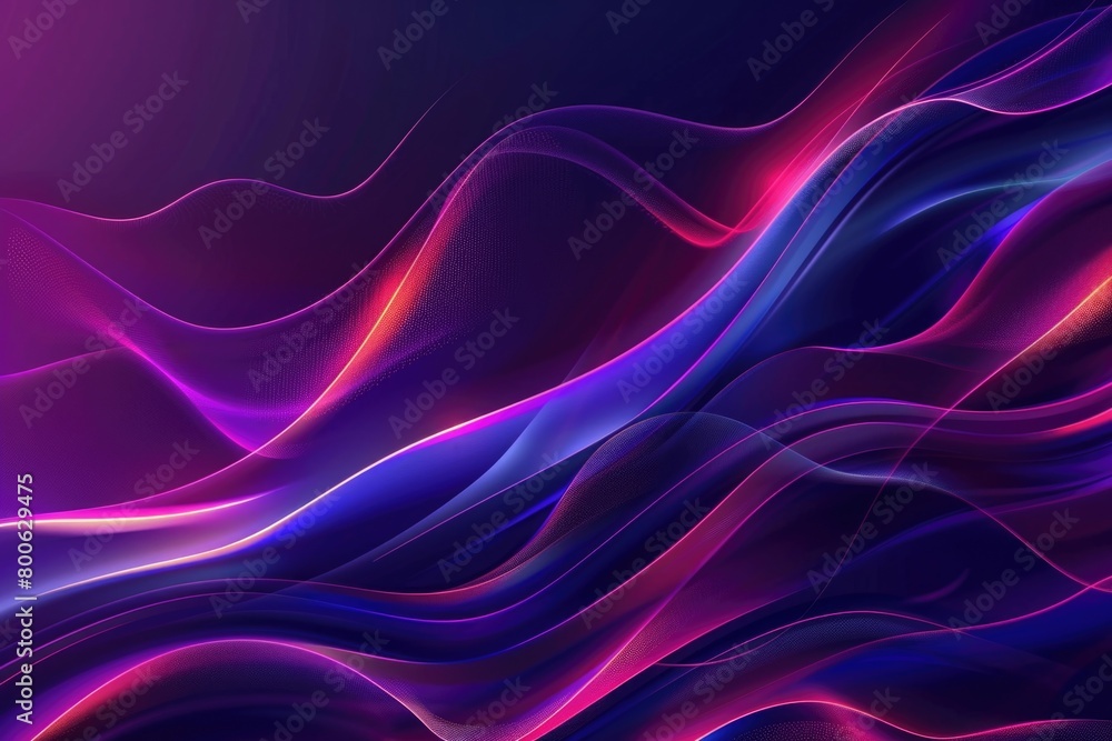 A vibrant abstract background with purple and blue wavy lines. Suitable for graphic design projects A vibrant abstract background with purple and blue wavy lines. Suitable for graphic design projects