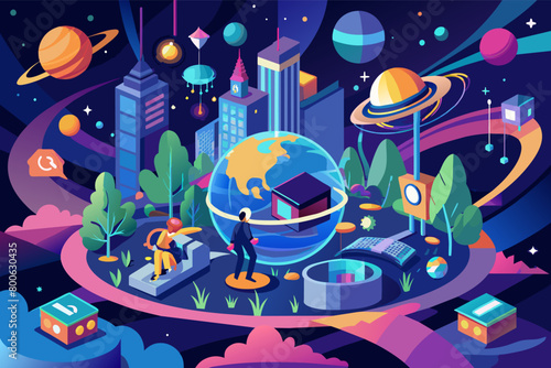 Virtual reality world with limitless possibilities