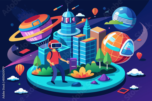 Virtual reality world with limitless possibilities