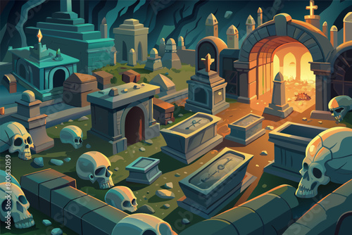 Underground catacombs and crypts, where the bones of the citys past inhabitants lie interred in solemn silence