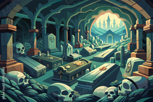 Underground catacombs and crypts, where the bones of the citys past inhabitants lie interred in solemn silence