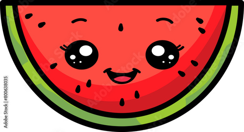 귀여운 수박 일러스트