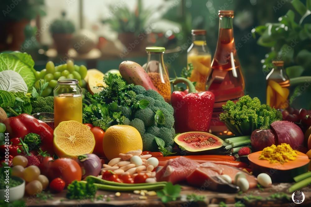 wallpaper representing in some way the human metabolic system and everything related, very illustrated and colorful wallpaper representing in some way the human metabolic system and everything related, very illustrated and colorful
