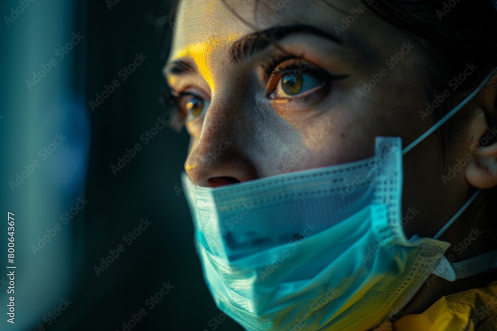 A vibrant abstract shot focusing on the gradient colors with the foreground subject purposely out of focus A vibrant abstract shot focusing on the gradient colors with the foreground subject purposely out of focus
