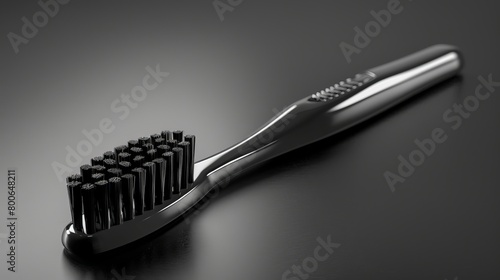 Black illustration of a toothbrush