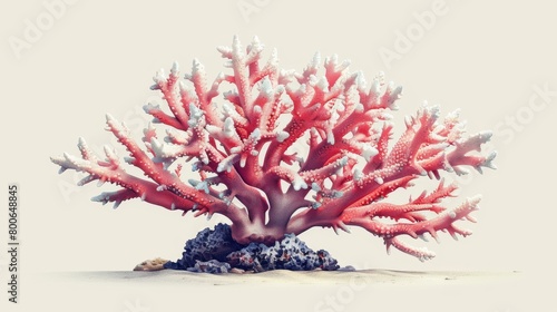 Icon design with a coral illustration