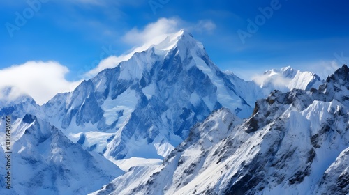 Panoramic view of the Mont Blanc massif  Chamonix  France