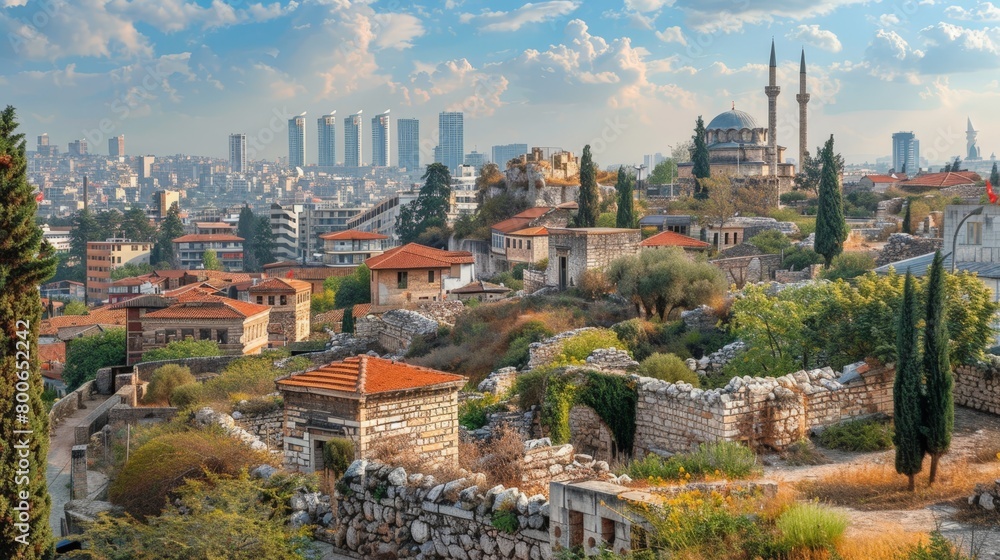 Gaziantep skyline, Turkey, historic city with modern growth