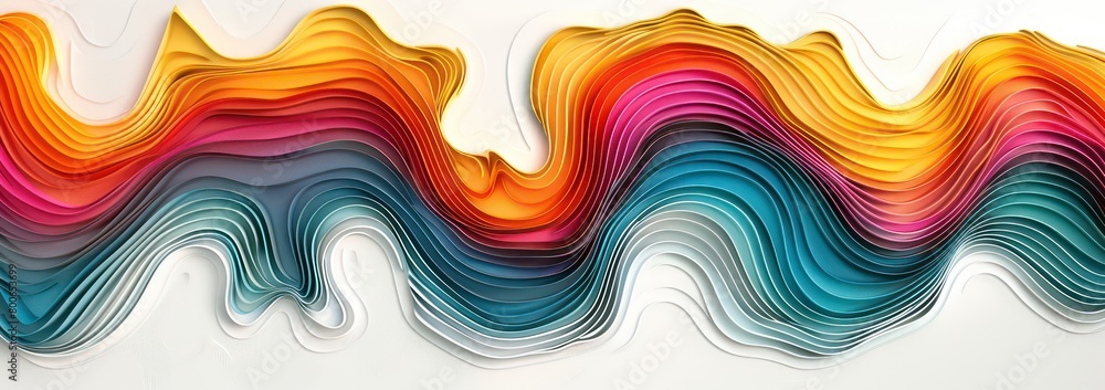 wavy shapes, stippled shading, exploding, bold bright colors in a white background wavy shapes, stippled shading, exploding, bold bright colors in a white background