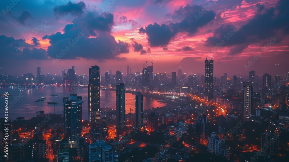 Mumbai skyline, India's financial hub